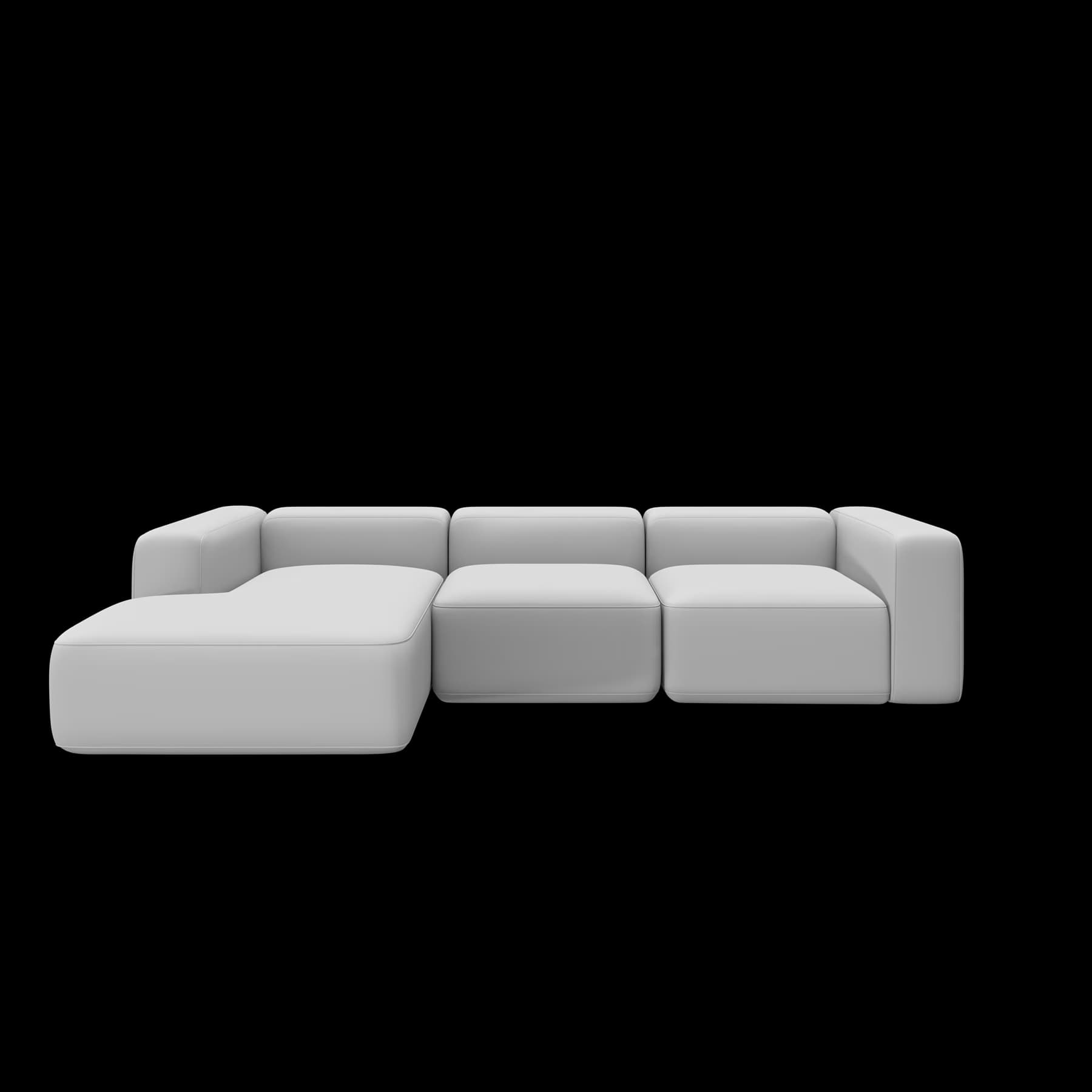 Clay-Render des Sofas, noch ohne Materialien